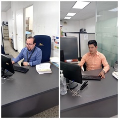 Luis Santos López y Fidel Pérez